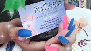 Blue Nails
