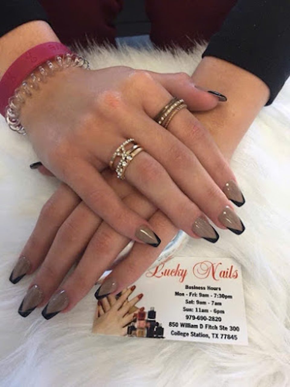 Lucky Nails College Station " 5% off services from $50, 10% off services from $100 (Please mention at checkout)" photo 1